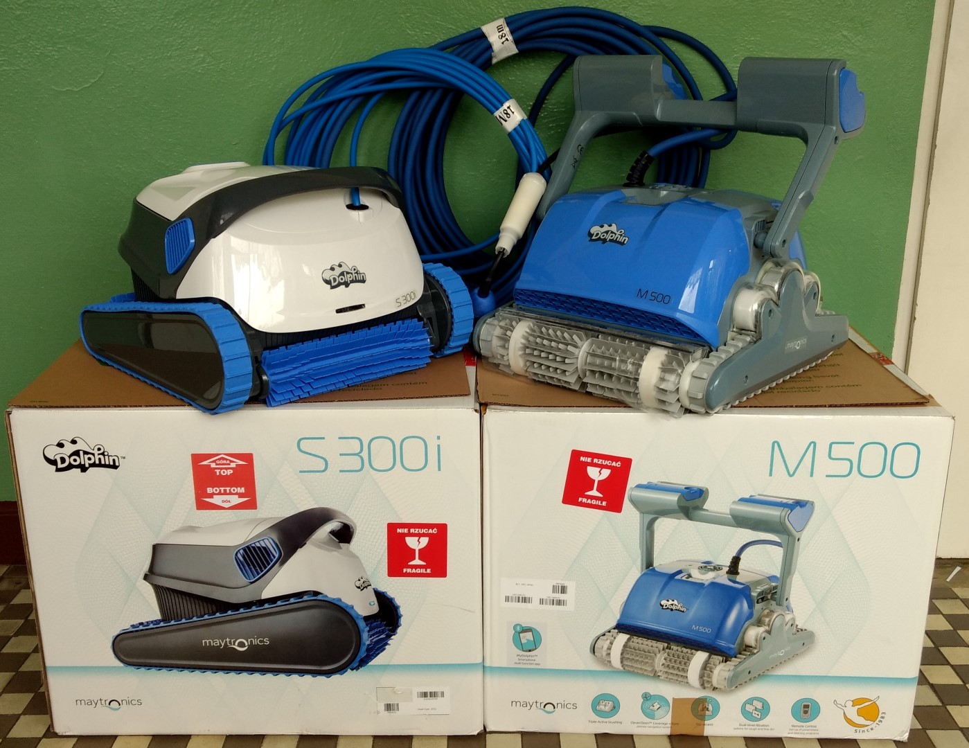 Odkurzacze basenowe dolphin s300i vs m500